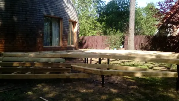 Необычная веранда (и терраса) к Необычному Дому (проект "Фазенда-лайф")