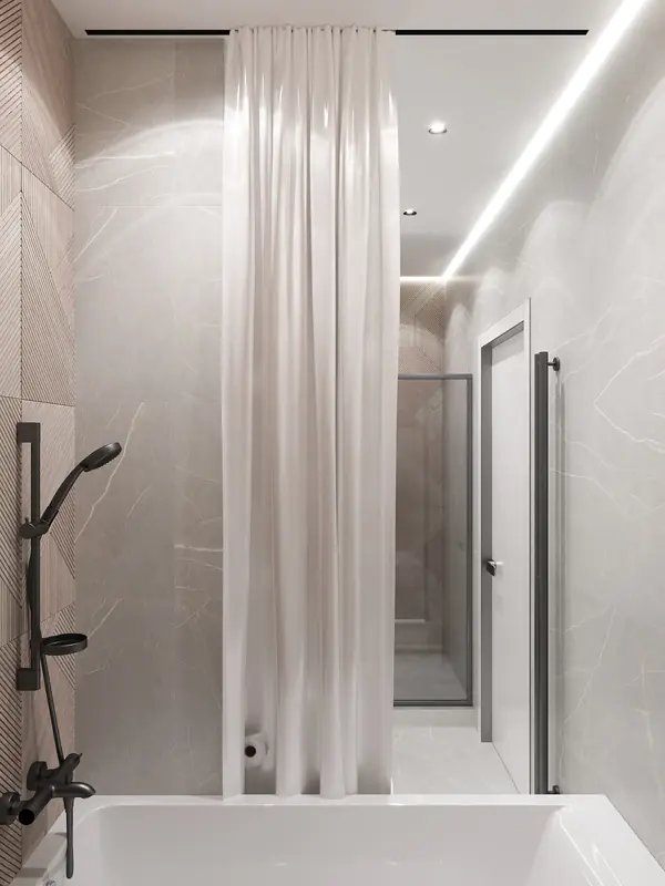 ЖК "Династия", ванная, душевая комната