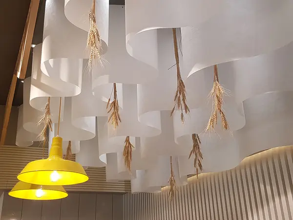 Декоративный потолок для магазина Органик клаб в Москве