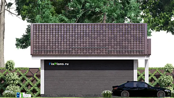 Проект одноэтажного дома 9х7м S36м2 F-15479