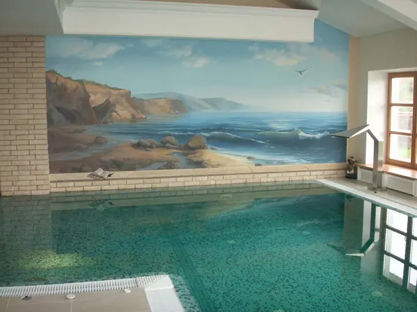 Бассейн в средиземноморском стиле