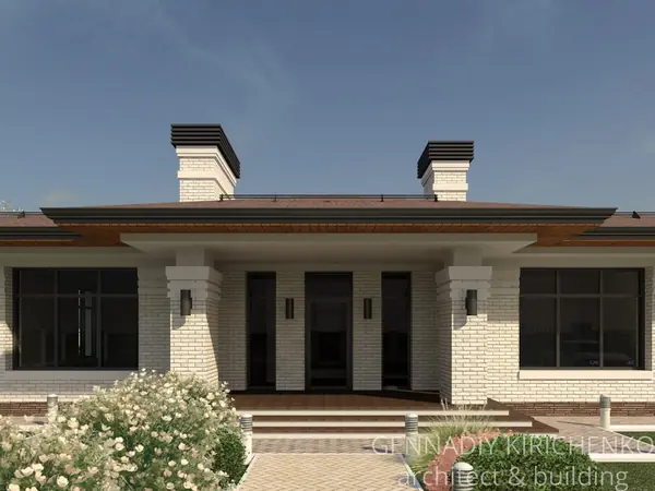 Проект небольшого одноэтажного дома.