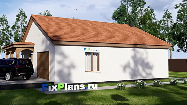 Проект одноэтажного дома 15х16м S168м2 F-17153