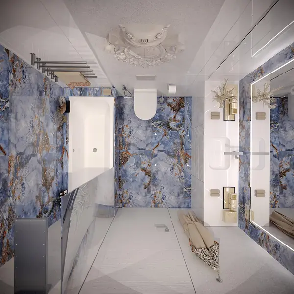 Голубая ванная