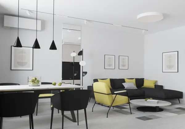 Квартира в монохромной гамме