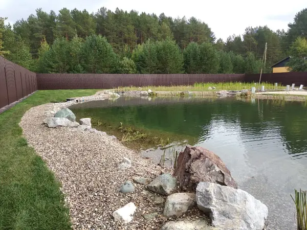 Декоративный водоём в п. Огурдино (Пермский край)