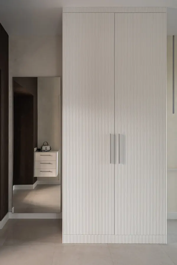 Шкаф мдф с фрезеровкой белый