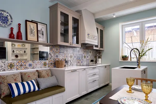 Кухня с котельной в шкафу