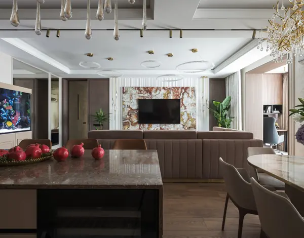 Реализация современной четырехкомнатной квартиры площадью 170 м²