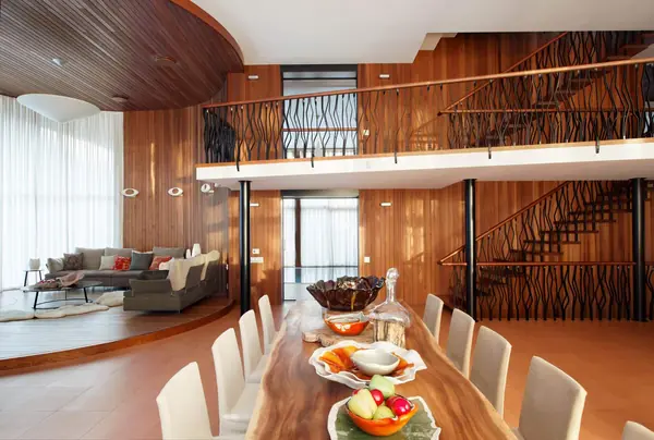 Дом в Подмосковье: Общее пространство 1 этажа