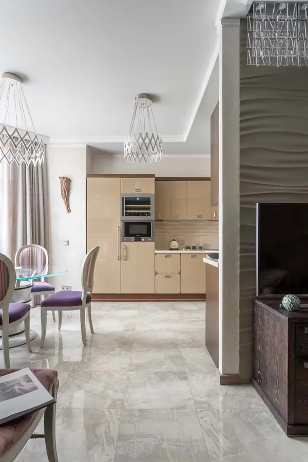 Квартира с ромбами