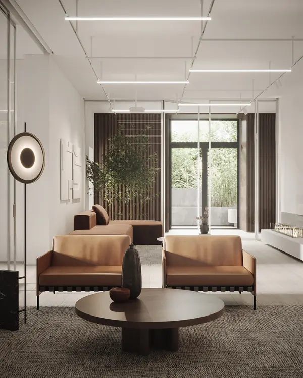 The Whale – Minimalist modern hall