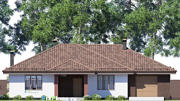 Проект одноэтажного дома 13х18м S165м2 F-17333