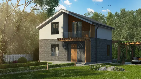 Уютный дом с мансардным этажом – 107,7 кв.м.