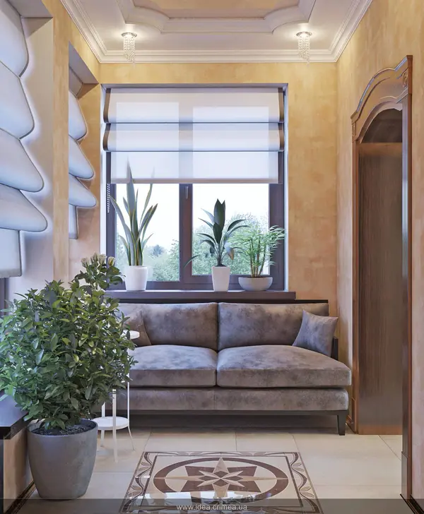 Living room in traditional style