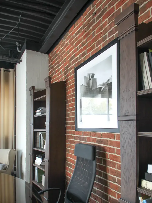 Кабинет в стиле лофт