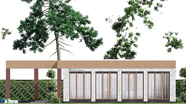 Проект одноэтажного дома 17х14м S133м2 F-15020