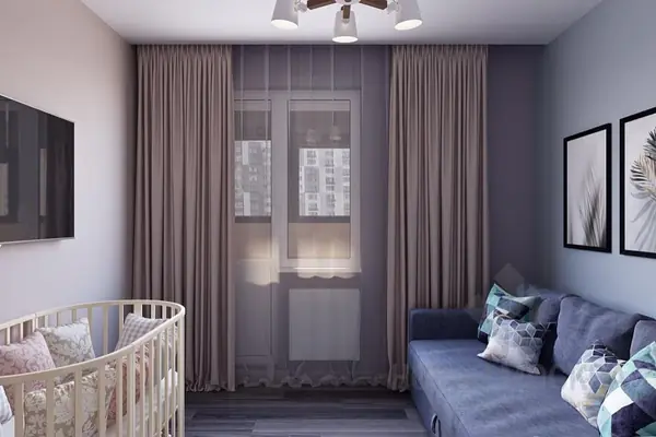 Дизайн-проект двухкомнатной квартиры 58 кв.м в ЖК «Лучи»