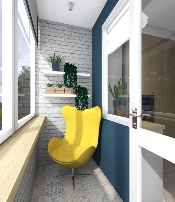 Балкон в 2х-комн. квартире(ул. Труфанова)