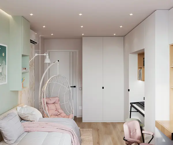 Квартира ул. Энтузиастов, г. Саратов, 2024г (спальня, дет-я девочки, дет-я мал)