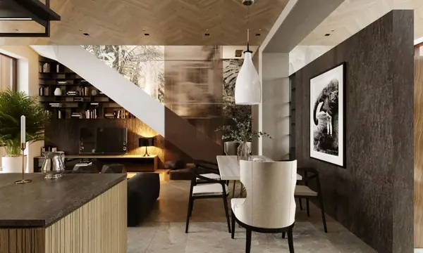 Таунхаус 224 м2 в КП "Futuro Park". Современный стиль с элементами экостиля