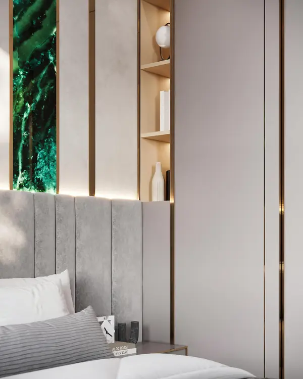 Роскошный дизайн квартиры в стиле современная классика в ЖК "Квартал Лахта парк"