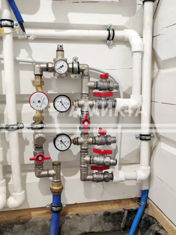 Инженерные системы для двухэтажного дома из бруса