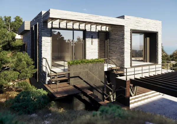 Дом в Крыму. Два этажа. 195 м.кв.