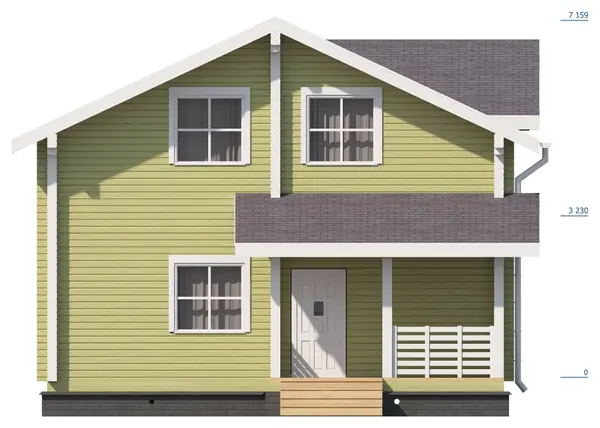 Дом из профилированного бруса "Сергиев Посад"