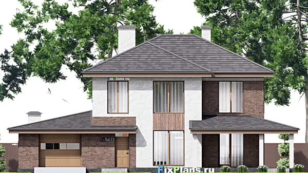 Проект двухэтажного дома 19х13 м S235м2 F-14633