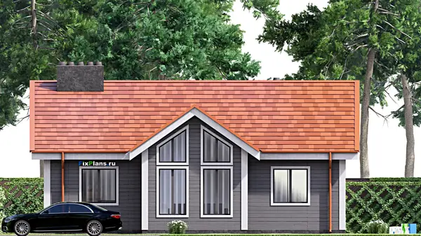 Проект одноэтажного дома 11х13м S90м2 F-15830