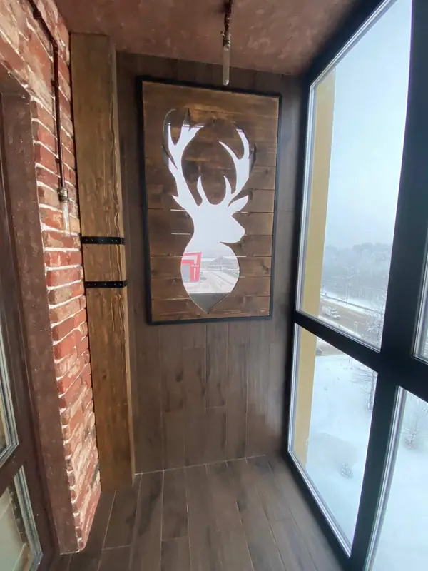 Балкон-кабинет в стиле лофт, Электросталь