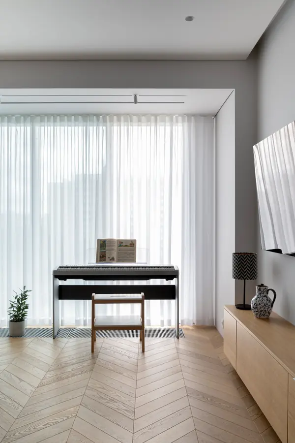 Sky House тюль в гостиной