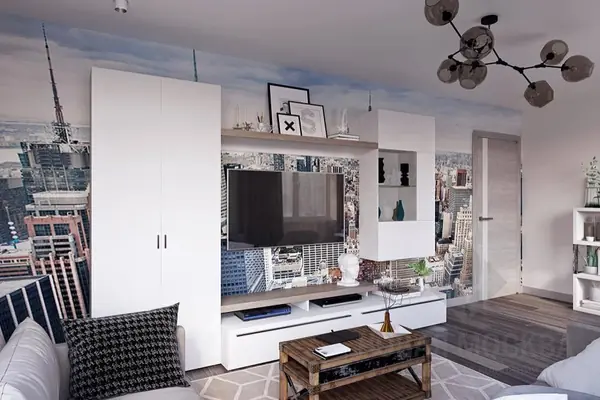 Дизайн-проект двухкомнатной квартиры 58 кв.м в ЖК «Лучи»