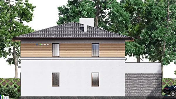 Проект двухэтажного дома 16х17 м S317м2 F-16667