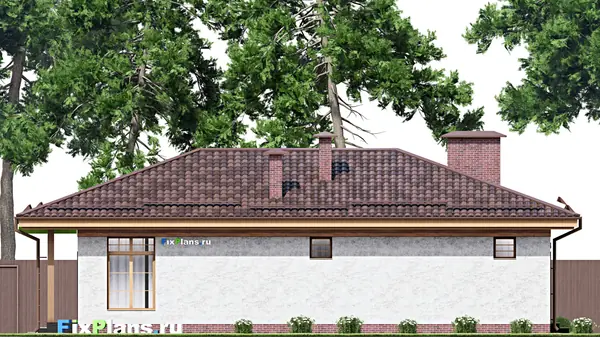 Проект одноэтажного дома 14х10м S104м2 F-15515