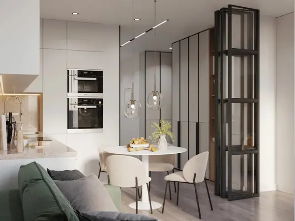 Ремонт квартиры площадью 56,7 м2 в современном стиле с элементами классики