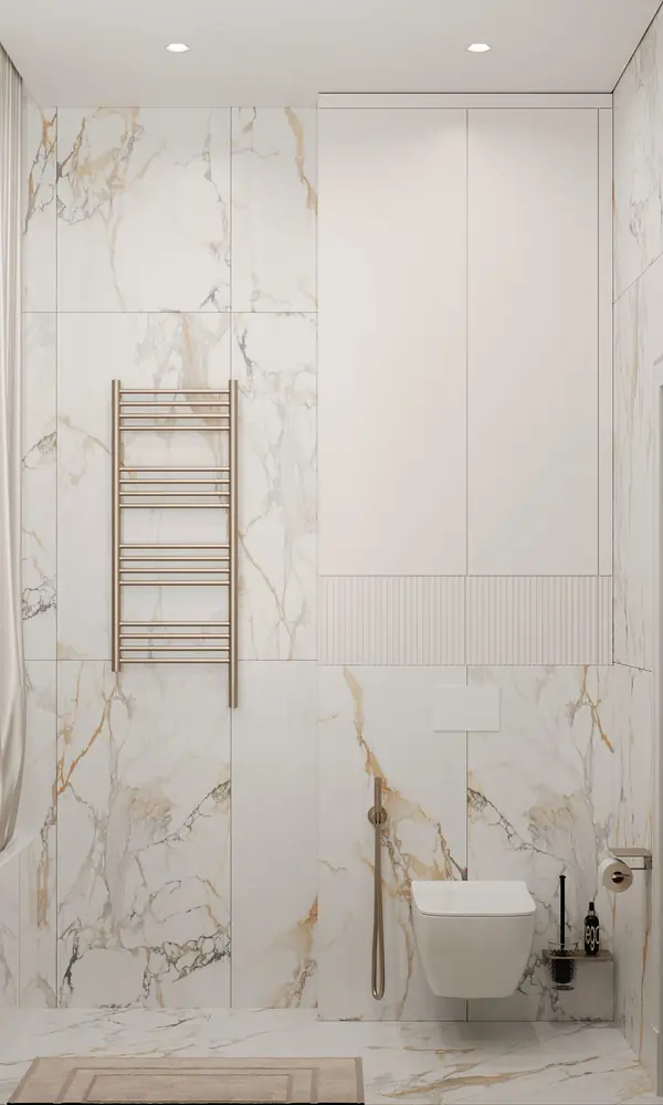 Ванная комната в поселке "Лесной остров"