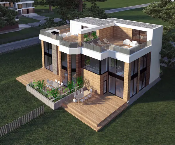 Вид на задний двор