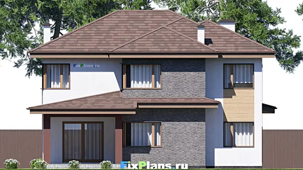 Проект двухэтажного дома 13х20 м S271м2 F-17252