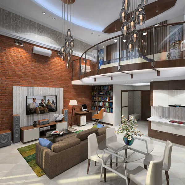 Однушка в 2 уровня