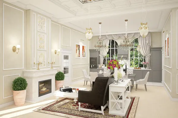 Дизайн интерьеров особняка.Классика