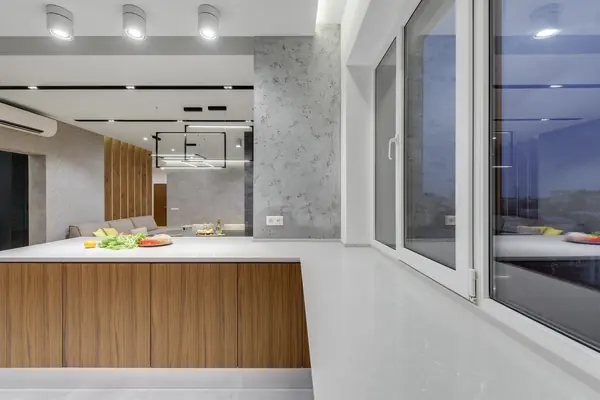 Дизайн кухни небольшого размера в стиле loft и contemporary