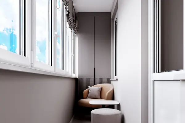 Светлый дизайн квартиры студии