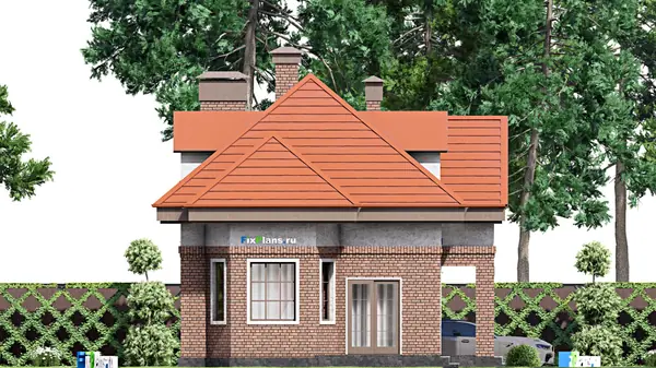 Проект дома с мансардой 9х9 м S71м2 F-15362