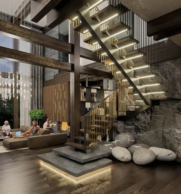 Living room/Stair hall (Forest line)