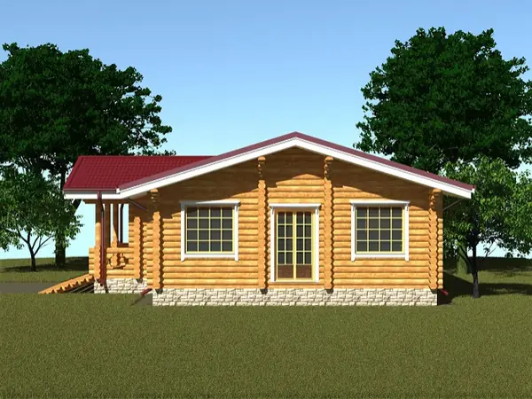 Проект дома из оцилиндрованных бревен №279