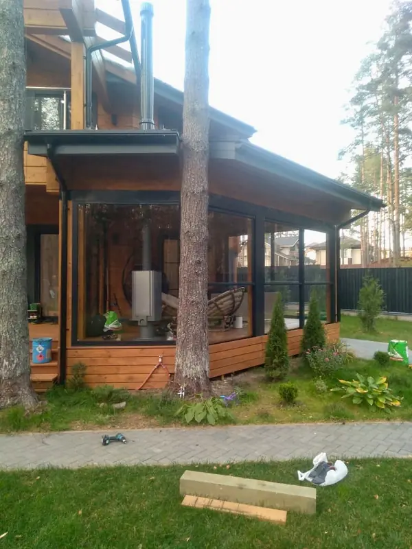 Беседки, террасы остекленные