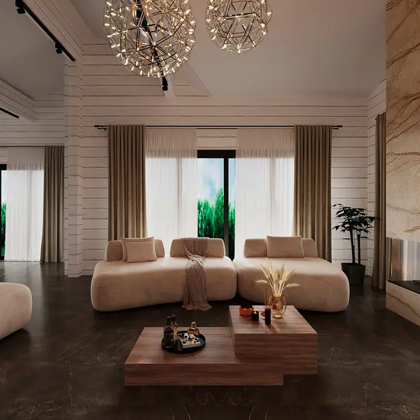 Гостиная в частном доме