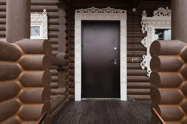 Баня из оцилидрованного бревна "Супонево"